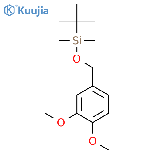 Silane, [(3,4-dimethoxyphenyl)methoxy](1,1-dimethylethyl)dimethyl- structure