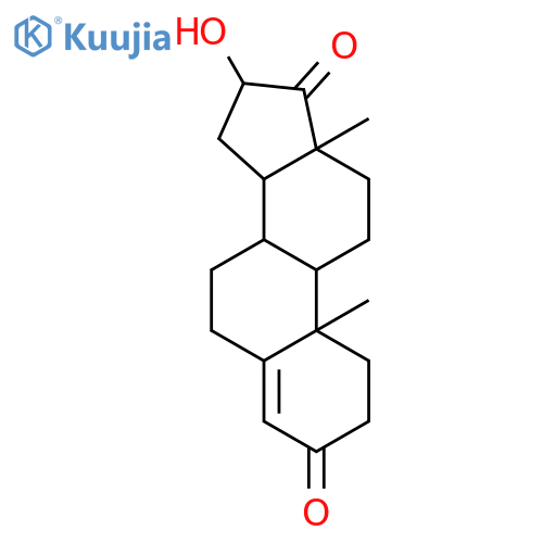 16-BETA-HYDROXYANDROSTENEDIONE structure