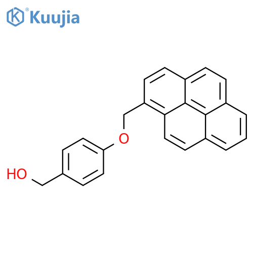 Benzenemethanol, 4-(1-pyrenylmethoxy)- structure