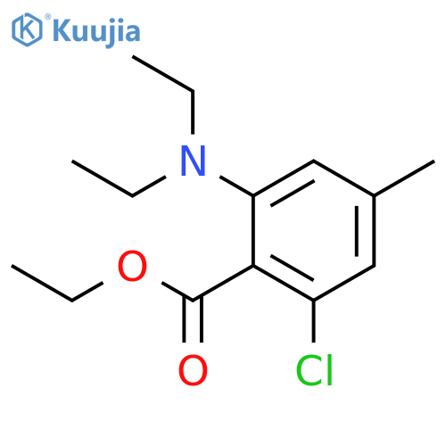 BENZOIC ACID, 2-CHLORO-6-(DIETHYLAMINO)-4-METHYL-, ETHYL ESTER structure