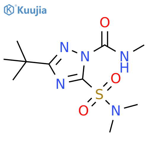 1H-1,2,4-Triazole-1-carboxamide,5-[(dimethylamino)sulfonyl]-3-(1,1-dimethylethyl)-N-methyl- structure