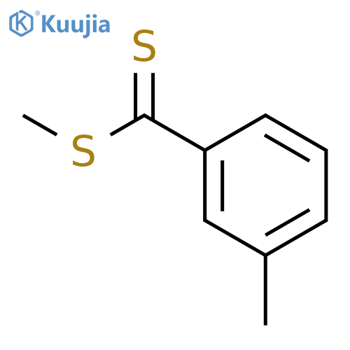 Benzenecarbodithioic acid, 3-methyl-, methyl ester structure