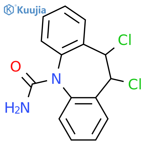 10,11-Dichloro-10,11-dihydro-5H-dibenzb,fazepine-5-carboxamide structure