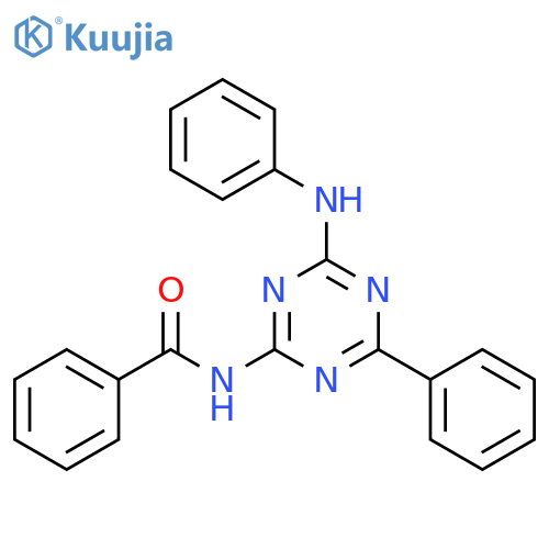 Benzamide, N-[4-phenyl-6-(phenylamino)-1,3,5-triazin-2-yl]- structure