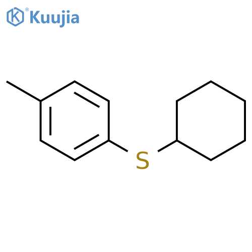 Benzene, 1-(cyclohexylthio)-4-methyl- structure