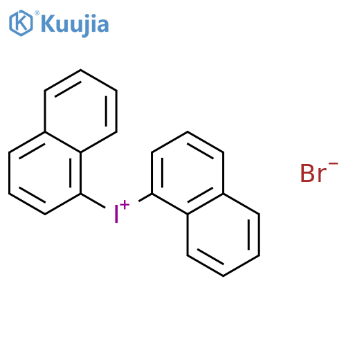 Iodonium, di-1-naphthalenyl-, bromide structure