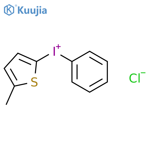 Iodonium, (5-methyl-2-thienyl)phenyl-, chloride structure