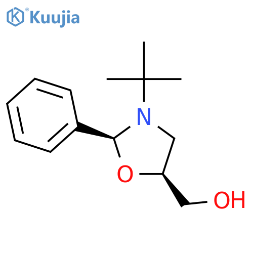 5-Oxazolidinemethanol,3-(1,1-dimethylethyl)-2-phenyl-, (2S-cis)- (9CI) structure