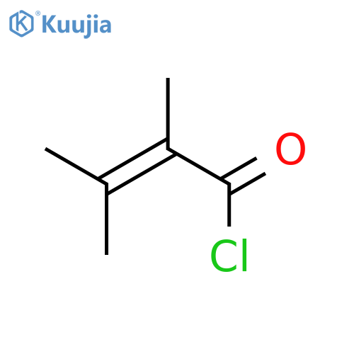 2-Butenoyl chloride, 2,3-dimethyl- structure