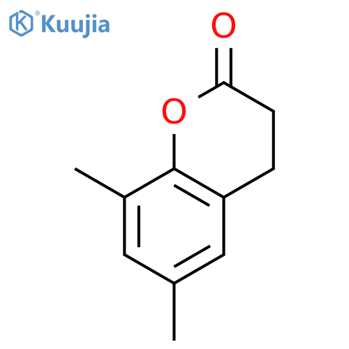 2H-1-Benzopyran-2-one, 3,4-dihydro-6,8-dimethyl- structure
