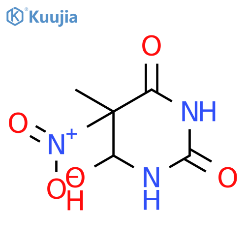 6-hydroxy-5-methyl-5-nitrodihydropyrimidine-2,4(1H,3H)-dione structure
