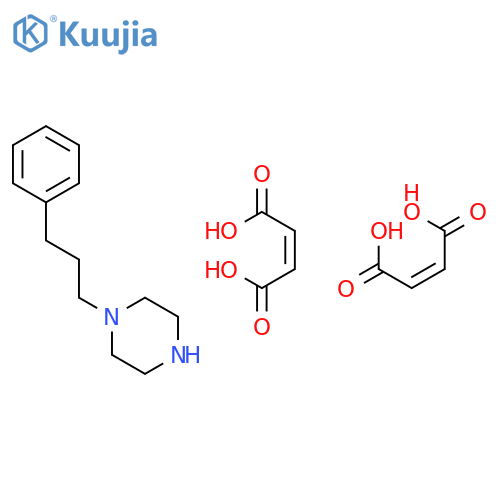 Piperazine, 1-(3-phenylpropyl)-, (2Z)-2-butenedioate (1:2) structure