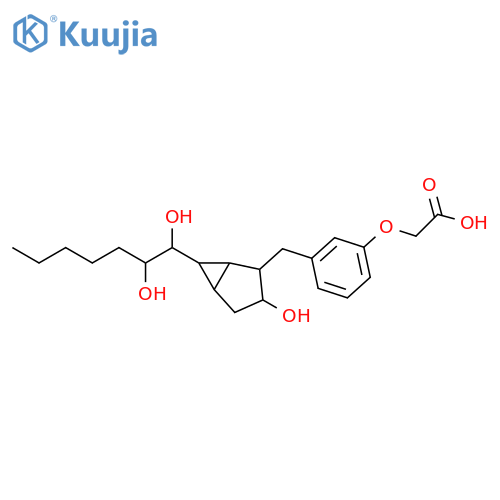 Acetic acid,[3-[[6-(1,2-dihydroxyheptyl)-3-hydroxybicyclo[3.1.0]hex-2-yl]methyl]phenoxy]- structure