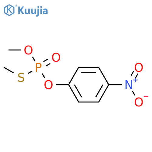 Phosphorothioic acid,O,S-dimethyl O-(4-nitrophenyl) ester structure