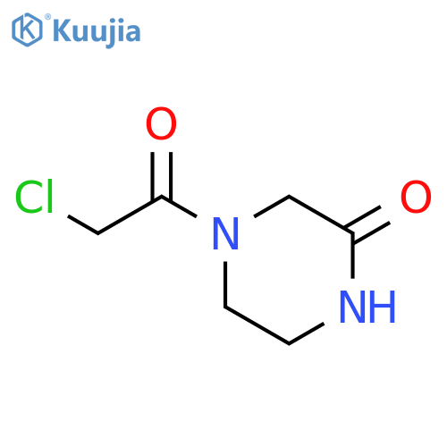 4-(2-chloroacetyl)piperazin-2-one structure