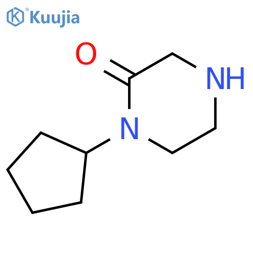 1-Cyclopentylpiperazin-2-one hydrochloride structure