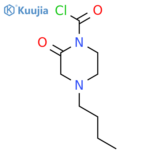 1-Piperazinecarbonyl chloride, 4-butyl-2-oxo- structure