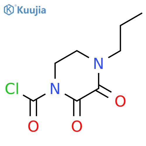 1-Piperazinecarbonyl chloride, 2,3-dioxo-4-propyl- structure