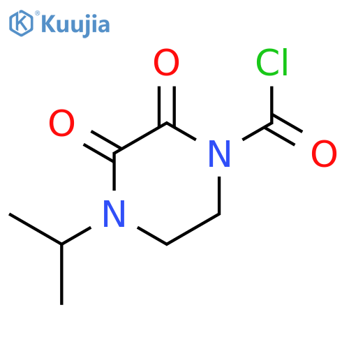 1-Piperazinecarbonyl chloride, 4-(1-methylethyl)-2,3-dioxo- structure