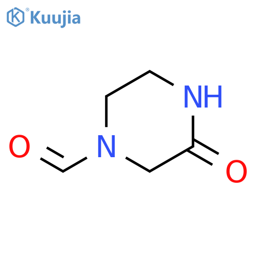 1-PIPERAZINECARBOXALDEHYDE, 3-OXO- structure