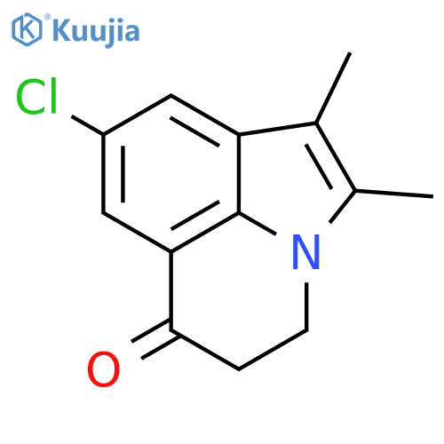 6H-PYRROLO[3,2,1-IJ]QUINOLIN-6-ONE, 8-CHLORO-4,5-DIHYDRO-1,2-DIMETHYL- structure