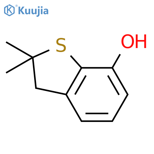 Benzo[b]thiophene-7-ol, 2,3-dihydro-2,2-dimethyl- structure