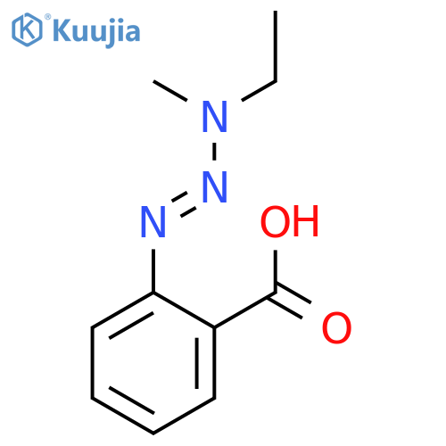 Benzoic acid, 2-(3-ethyl-3-methyl-1-triazenyl)- structure