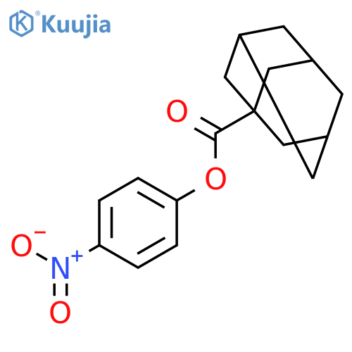 Tricyclo[3.3.1.13,7]decane-1-carboxylic acid, 4-nitrophenyl ester structure