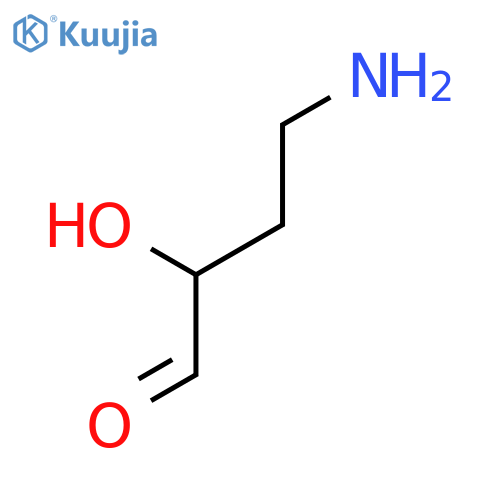 Butanal, 4-amino-2-hydroxy- structure
