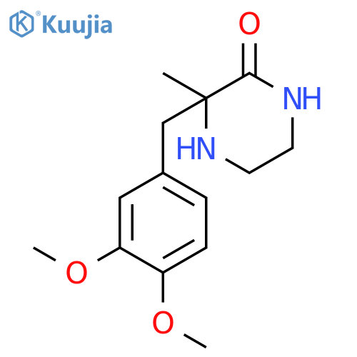 PIPERAZINONE, 3-[(3,4-DIMETHOXYPHENYL)METHYL]-3-METHYL- structure