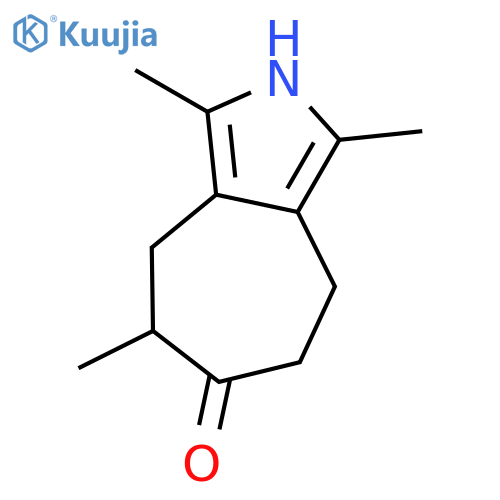 4,5,7,8-tetrahydro-1,3,5-trimethyl-Cyclohepta[c]pyrrol-6(2H)-one structure