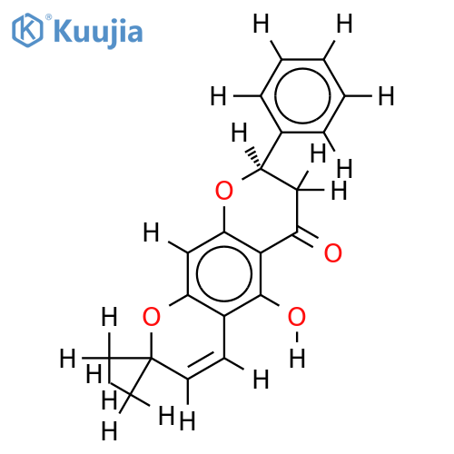 5-hydroxy-2",2"-dimethylchromene-(3",4":6:7)-flavone structure
