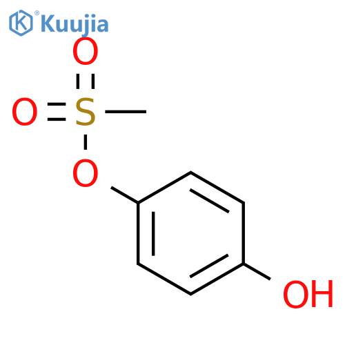 1,4-Benzenediol,1-methanesulfonate structure