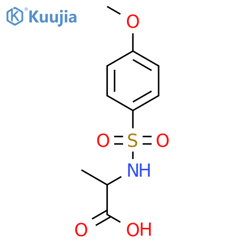 2-{(4-Methoxyphenyl)sulfonylamino}propanoic Acid structure
