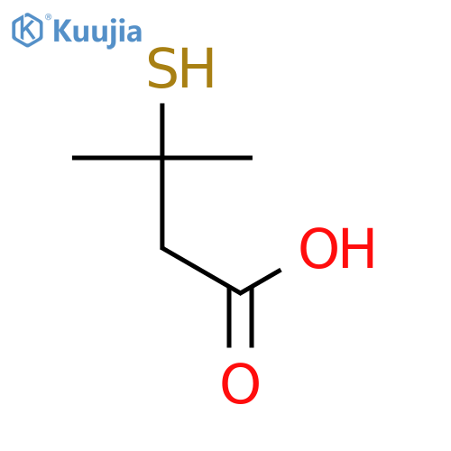 3-methyl-3-sulfanylbutanoic acid structure