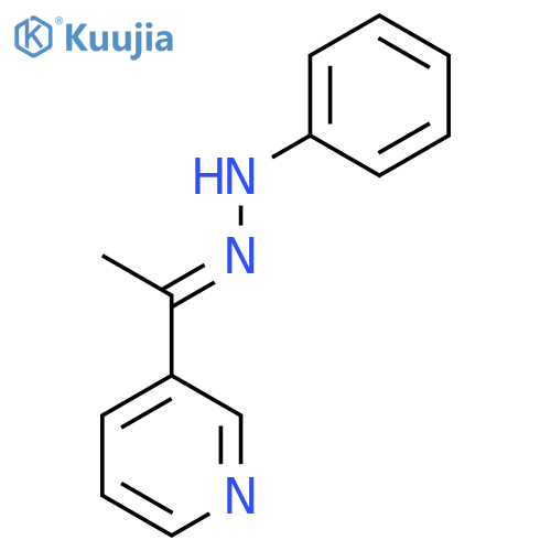 N-phenyl-N'-(1-pyridin-3-yl-ethylidene)-hydrazine structure