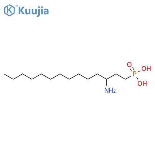 PHOSPHONIC ACID, (3-AMINOTETRADECYL)- structure