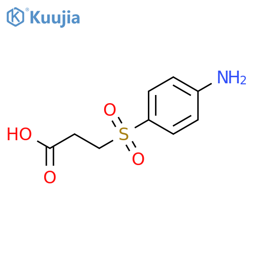Propanoic acid, 3-[(4-aminophenyl)sulfonyl]- structure