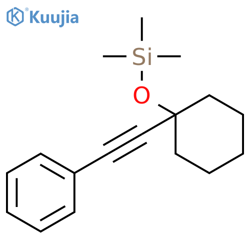 Silane, trimethyl[[1-(phenylethynyl)cyclohexyl]oxy]- structure