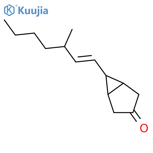 Bicyclo[3.1.0]hexan-3-one, 6-(3-methyl-1-heptenyl)- structure