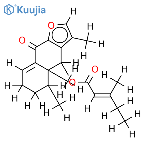 O-(3-Methyl-2-pentenoyl)-6beta-6-Hydroxyfuranoeremophil-1(10)-en-9-one structure