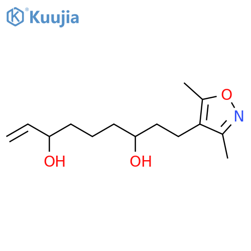 1-Nonene-3,7-diol, 9-(3,5-dimethyl-4-isoxazolyl)- structure