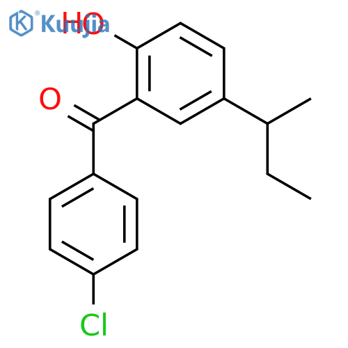 Methanone, (4-chlorophenyl)[2-hydroxy-5-(1-methylpropyl)phenyl]- structure