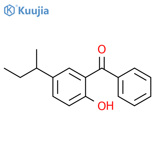 2-benzoyl-4-(butan-2-yl)phenol structure