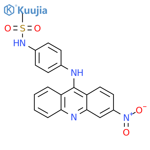 Methanesulfonanilide, 4'-(3-nitro-9-acridinylamino)- structure