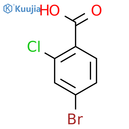 4-Bromo-2-chlorobenzoic acid structure