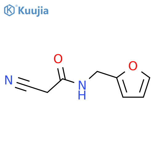 2-Cyano-N-(furan-2-ylmethyl)acetamide structure