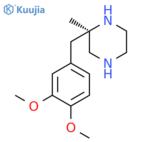 Piperazine, 2-[(3,4-dimethoxyphenyl)methyl]-2-methyl-, (R)- structure