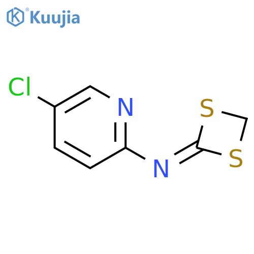 2-PYRIDINAMINE, 5-CHLORO-N-1,3-DITHIETAN-2-YLIDENE- structure