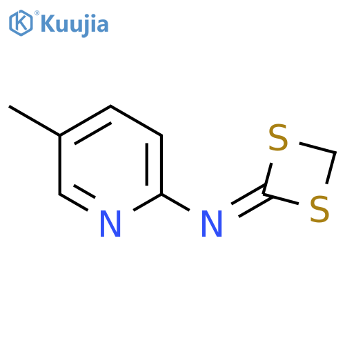 2-PYRIDINAMINE, N-1,3-DITHIETAN-2-YLIDENE-5-METHYL- structure